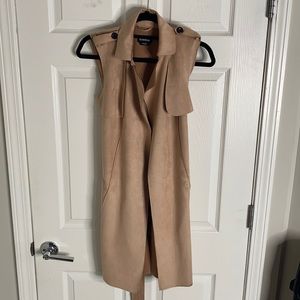 Bebe faux suede vest
